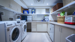 Safe and Efficient Laundry Room with Clean Dryer Vent